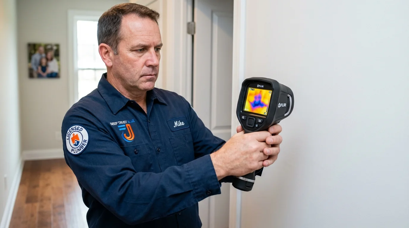 Thermal imaging leak detection by Johns Plumbing LLC in Red Bay
